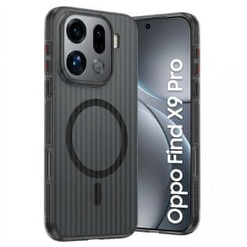 Overboard Ovitek za Oppo Find X9 Pro, teksturiran, odporen proti udarcem, črn