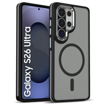 GS Ultra mat ovitek za Samsung Galaxy S26 za MagSafe, črn