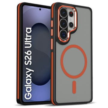 GS Ultra mat ovitek za Samsung Galaxy S26 za MagSafe, oranžen