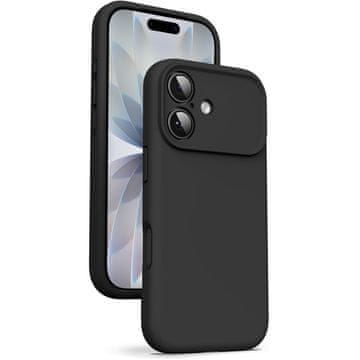 Silikonski ovitek za iPhone 17 z MagSafe, temno črn