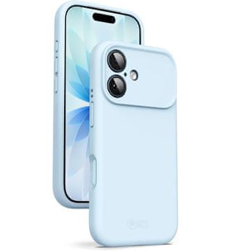 Silikonski ovitek za iPhone 17 z MagSafe, golobje moder