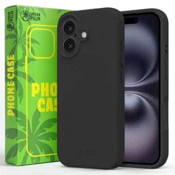 Ovitek za iPhone 16, silikonski, odporen na MagSafe, temno črn