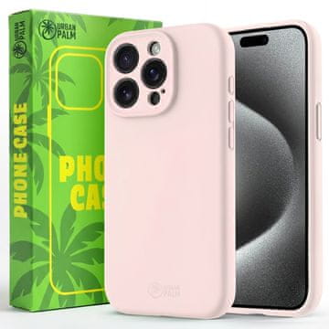 Silikonski ovitek iPhone 15 Pro Max za MagSafe, pudrasto roza