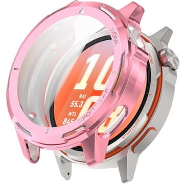 GS Ovitek 2 v 1 z zaščitno folijo za Huawei Watch GT Runner 2, roza