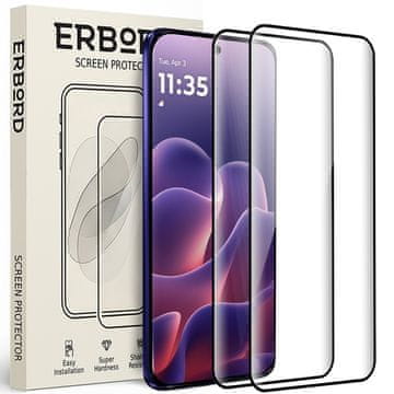 Overboard 2x kaljeno steklo za Motorola Edge 70 Fusion, 3D full, steklo za celoten zaslon