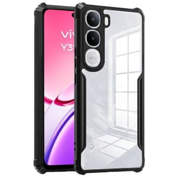 Overboard Ovitek za Vivo Y31 5G / Y21d 4G, hibridni, zaščiten pred padci, črn