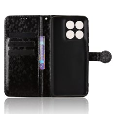 GS Ovitek denarnica Rombus Flip za Motorola Edge 70 Fusion, črn