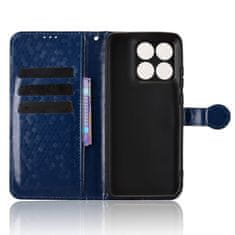 GS Ovitek denarnica Rombus Flip za Motorola Edge 70 Fusion, moder
