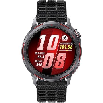 GS Univerzalni najlonski pašček 22 mm, črne barve
