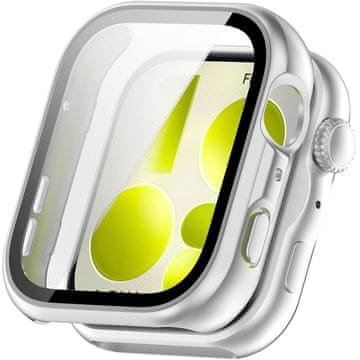 GS Ovitek 2 v 1 + kaljeno steklo za Huawei Watch Fit 5, srebrn