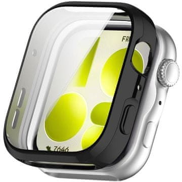 GS Ovitek 2 v 1 z zaščitnim steklom za Huawei Watch Fit 5, črn