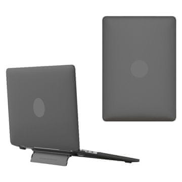 GS Trdi ovitek s stojalom za MacBook Neo 13, črn