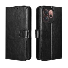 GS Ovitek denarnica Crazy Horse za Vivo V70, črn