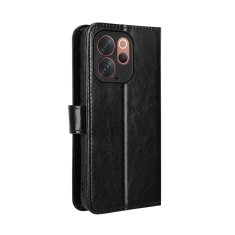 GS Ovitek denarnica Crazy Horse za Vivo V70, črn