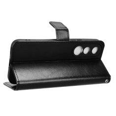 GS Ovitek denarnica Crazy Horse za Vivo V70 FE, črn
