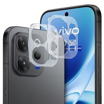 Overboard 2x zaščitno steklo za kamero iz kaljenega stekla za Vivo V70 5G, prozorno