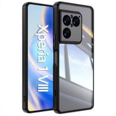 GS Ovitek za Sony Xperia 1 VIII, zrcalni ovitek, črn