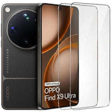 Overboard 2x kaljeno steklo za Oppo Find X9 Ultra, trdo steklo 9H, steklo