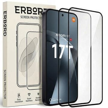 Overboard 2x kaljeno steklo za Xiaomi 17T, 3D polno, steklo za celoten zaslon