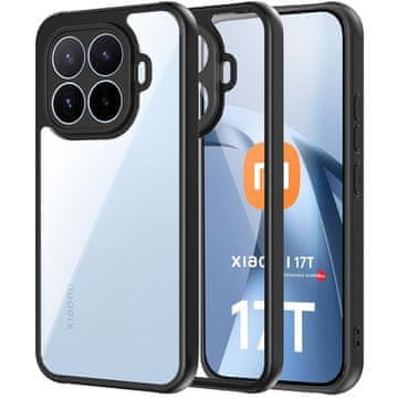 GS Ovitek za Xiaomi 17T, Fusion Hybrid, prozoren s črnim okvirjem