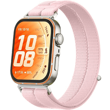 GS Najlonski pašček za Huawei Watch Fit 5 Pro / 5 / 4 Pro / 4 / 3, roza