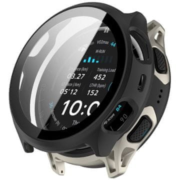 GS Ovitek 2 v 1 + kaljeno steklo za Amazfit Cheetah 2 Pro, črn