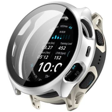GS Ovitek 2 v 1 + kaljeno steklo za Amazfit Cheetah 2 Pro, srebrn