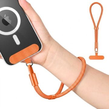 GS Najlonska zapestna vrvica za telefon, oranžna