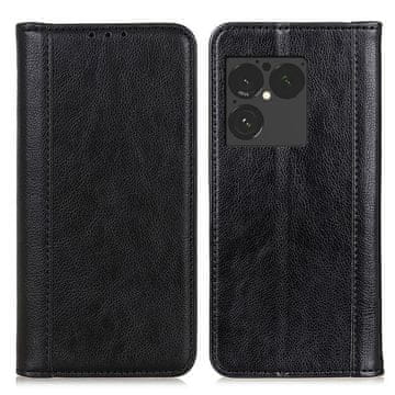 GS Usnjen ovitek za Sony Xperia 1 VIII, razcepljeno usnje, črne barve