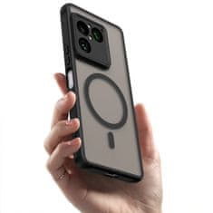GS Ovitek za Sony Xperia 1 VIII, mat ovitek, za MagSafe, črn