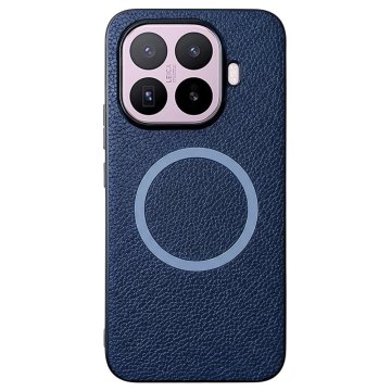 GS Ovitek za Xiaomi 17T, hibridni usnjen, za MagSafe, moder