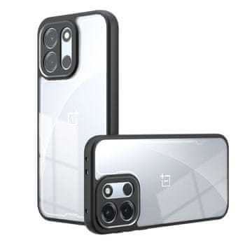 GS Ovitek za OnePlus Nord 6, Fusion Hybrid, prozoren s črnim okvirjem