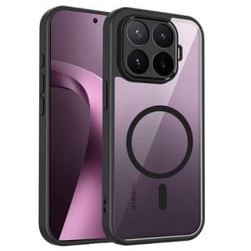 GS Prozoren ovitek za Xiaomi 17T Pro, odporen proti udarcem, za MagSafe, črn okvir