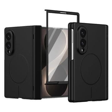 GS Ovitek za Samsung Galaxy Z Fold 8, s steklom za zunanji zaslon, za MagSafe, črn