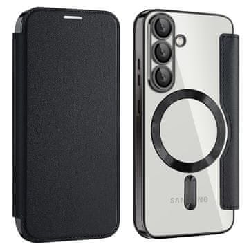 GS Ovitek za Samsung Galaxy A27 5G z RFID denarnico MagSafe z zaščito kamere, črn