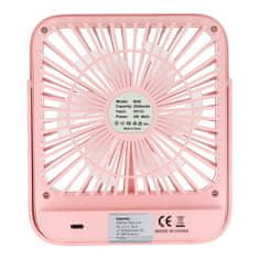 GS Namizni ventilator, W30, z nastavljivim stojalom, roza