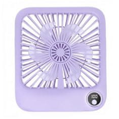 GS Namizni ventilator, W30, z nastavljivim stojalom, vijoličen