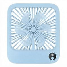 GS Namizni ventilator, W30, z nastavljivim stojalom, moder