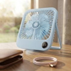 GS Namizni ventilator, W30, z nastavljivim stojalom, moder
