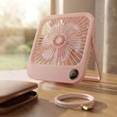 GS Namizni ventilator, W30, z nastavljivim stojalom, roza