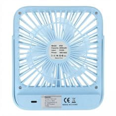 GS Namizni ventilator, W30, z nastavljivim stojalom, moder