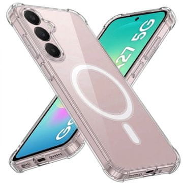 GS Prozoren ovitek za Samsung Galaxy A27 5G, Fusion Hybrid, za MagSafe