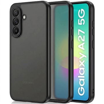 GS Ovitek Dim za Samsung Galaxy A27 5G, Fusion Hybrid, črn okvir