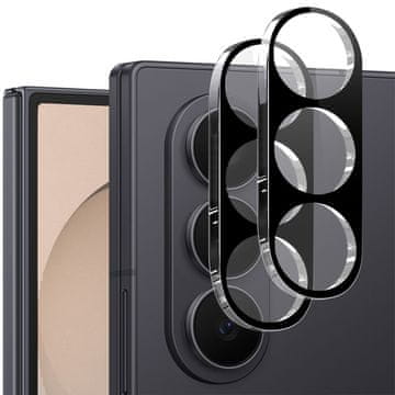 Overboard Kaljeno steklo za kamero za Samsung Galaxy Z Fold 8 Ultra, , za celoten otok, črno (2 kosa)