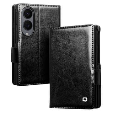 Usnjen ovitek z zavihkom za Samsung Galaxy Z Fold 8, , črn