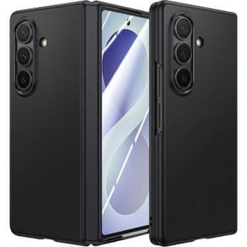 GS Trdi ovitek za Samsung Galaxy Z Fold 8 Ultra s steklom za zunanji zaslon, črn