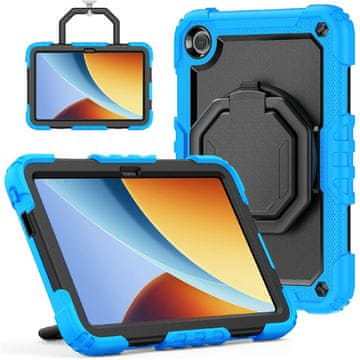 GS Ovitek za Xiaomi Redmi Pad 2 SE / Redmi Pad 2 9.7", s stojalom in naramnico, črno-moder