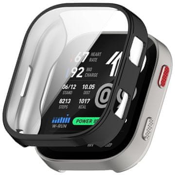 GS Ovitek 2 v 1 z zaščitno folijo za Amazfit Bip Max, črn
