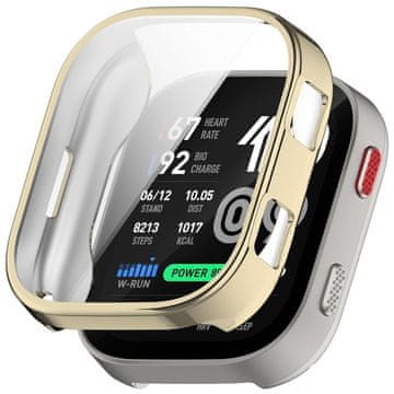 GS Ovitek 2 v 1 z zaščitno folijo za Amazfit Bip Max, zlat