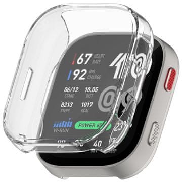 GS Ovitek 2 v 1 z zaščitnim ovitko za zaslon za Amazfit Bip Max, prozoren